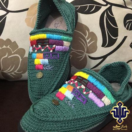 فروش گیوه پسرانه سوزندوزی شده